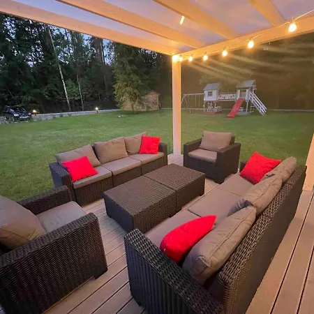 Przy Lesie Nad Jeziorem - Mazury, Mragowo, Szczytno, Summer House Vakantiehuis *